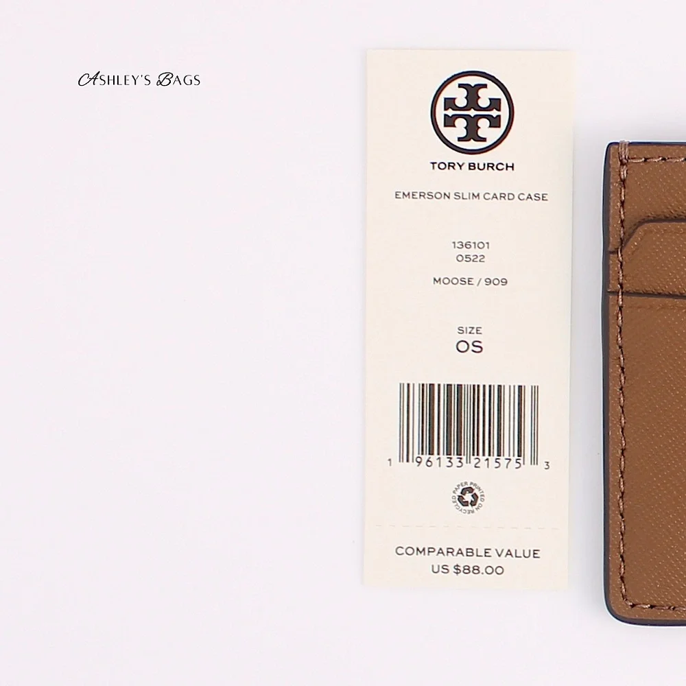 Tory Burch Emerson East West Flap Shoulder Bag Crossbody & Card Holder Moose - Picture 15 of 15